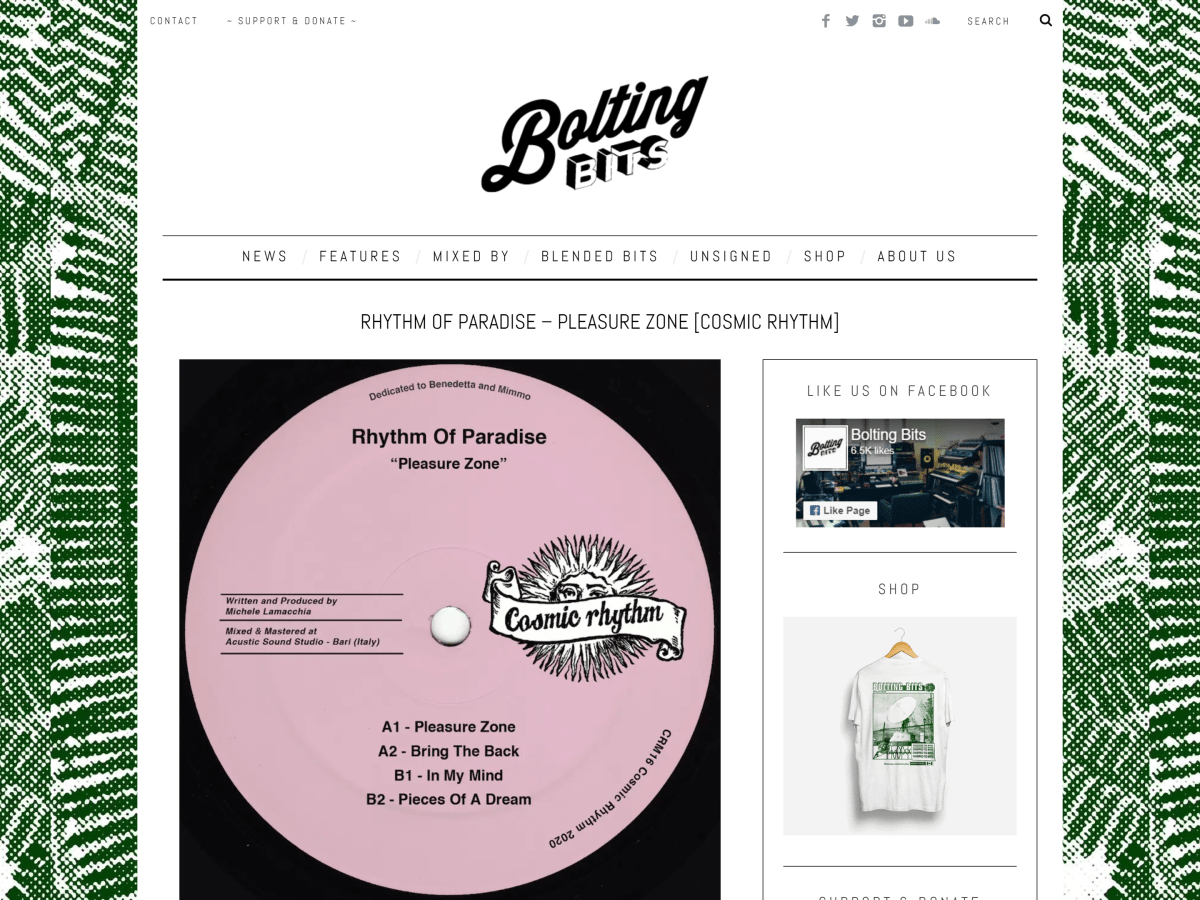 Bolting Beats premiere: Rhythm Of Paradise – Pleasure&nbsp;Zone