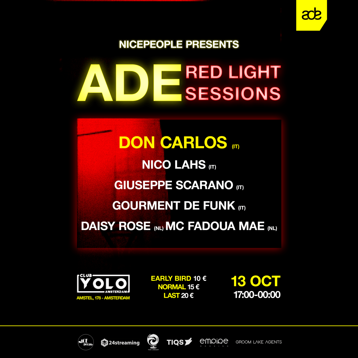 Nicepeople presents ADE Red Light&nbsp;Sessions